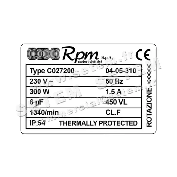 5726000185-MOTEUR RPM C027200 3
