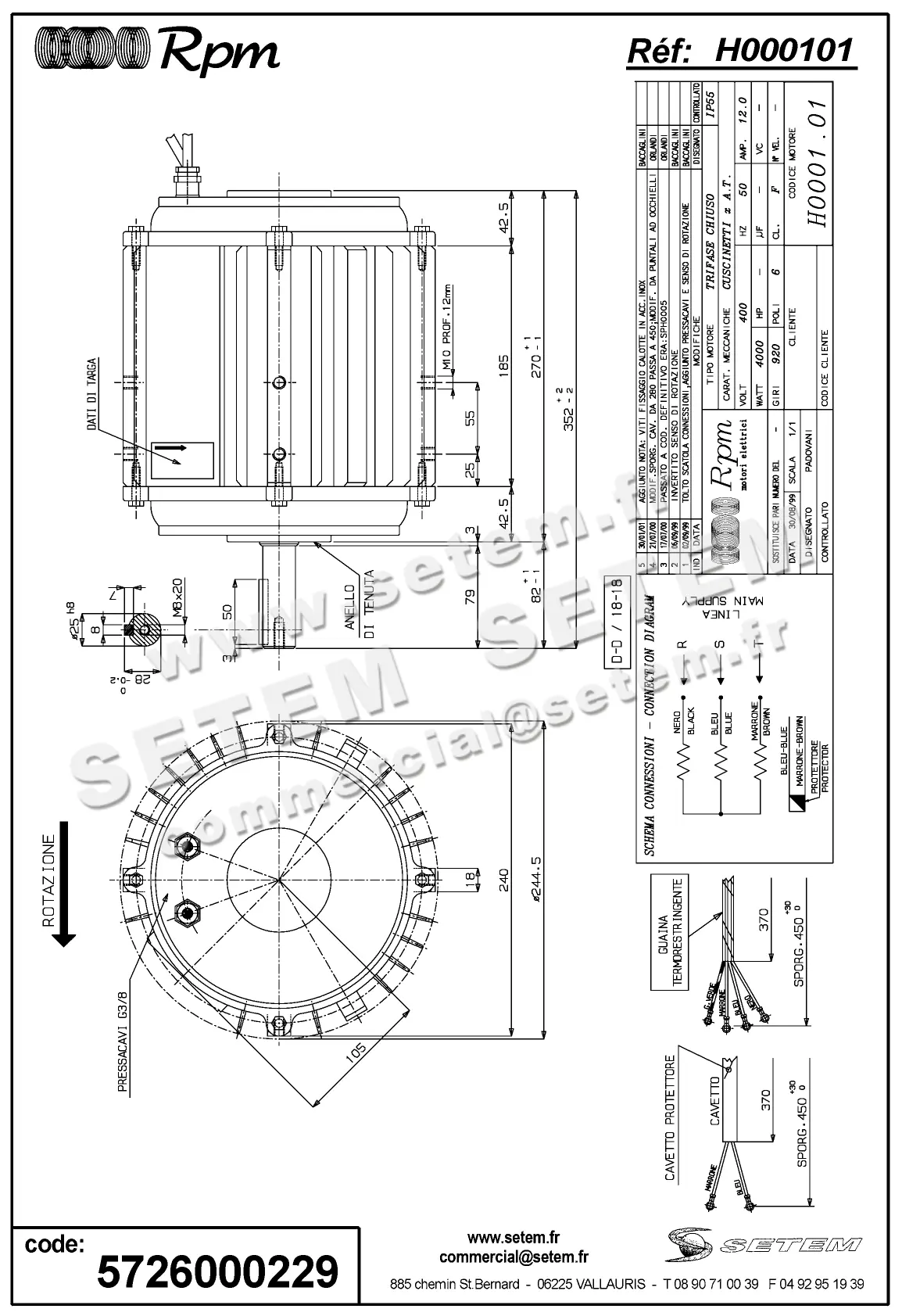 5726000229-MOTEUR RPM H000101