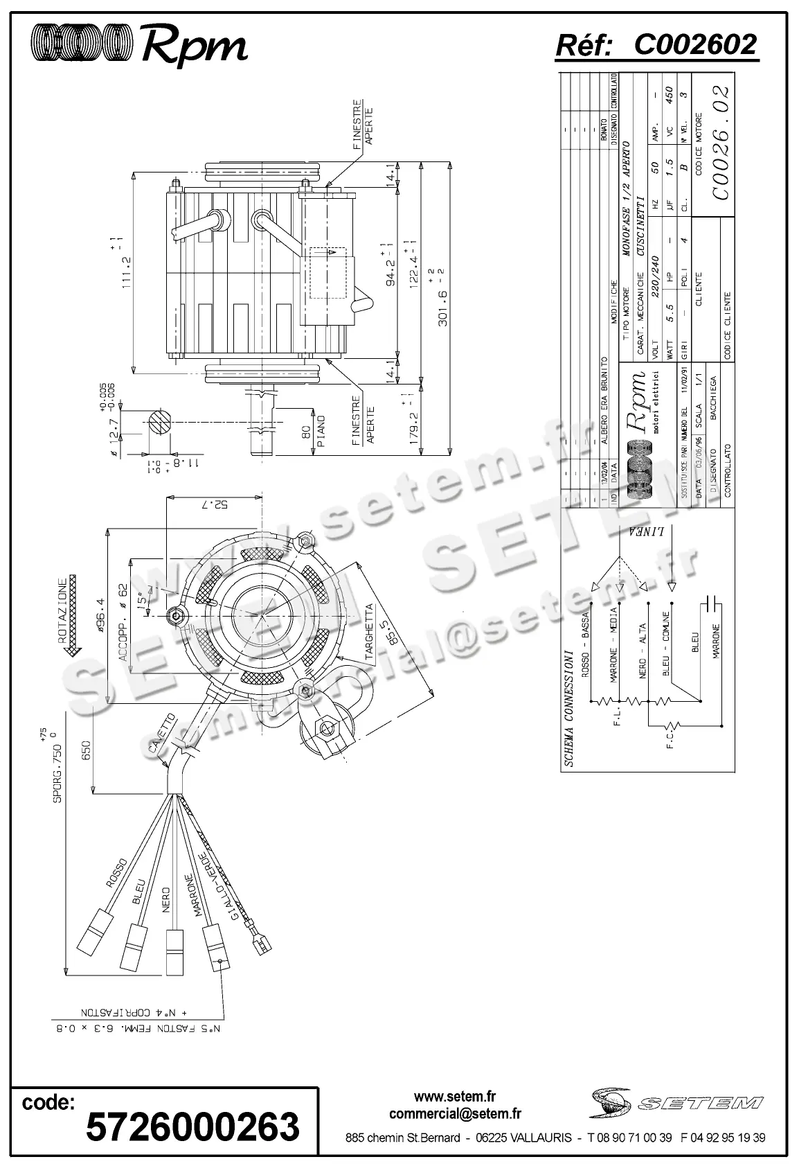 5726000263-MOTEUR RPM C002602