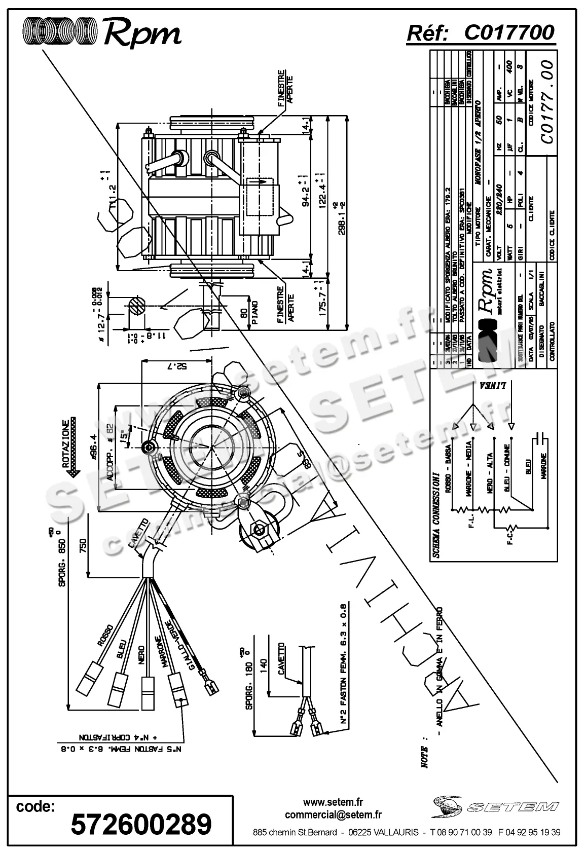5726000289-MOTEUR RPM C017700