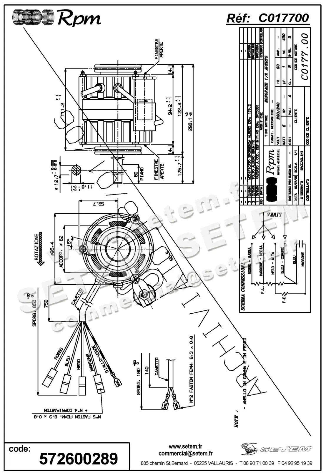5726000289-MOTEUR RPM C017700