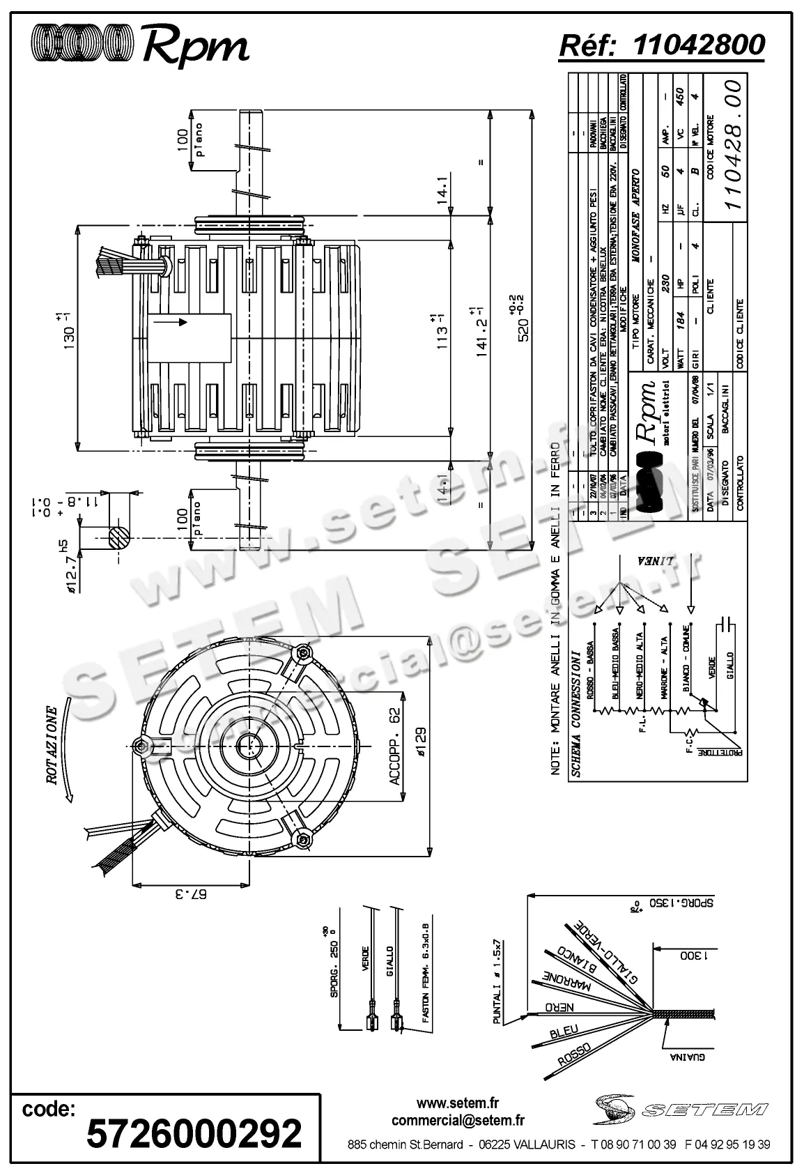5726000292-MOTEUR RPM 11042800