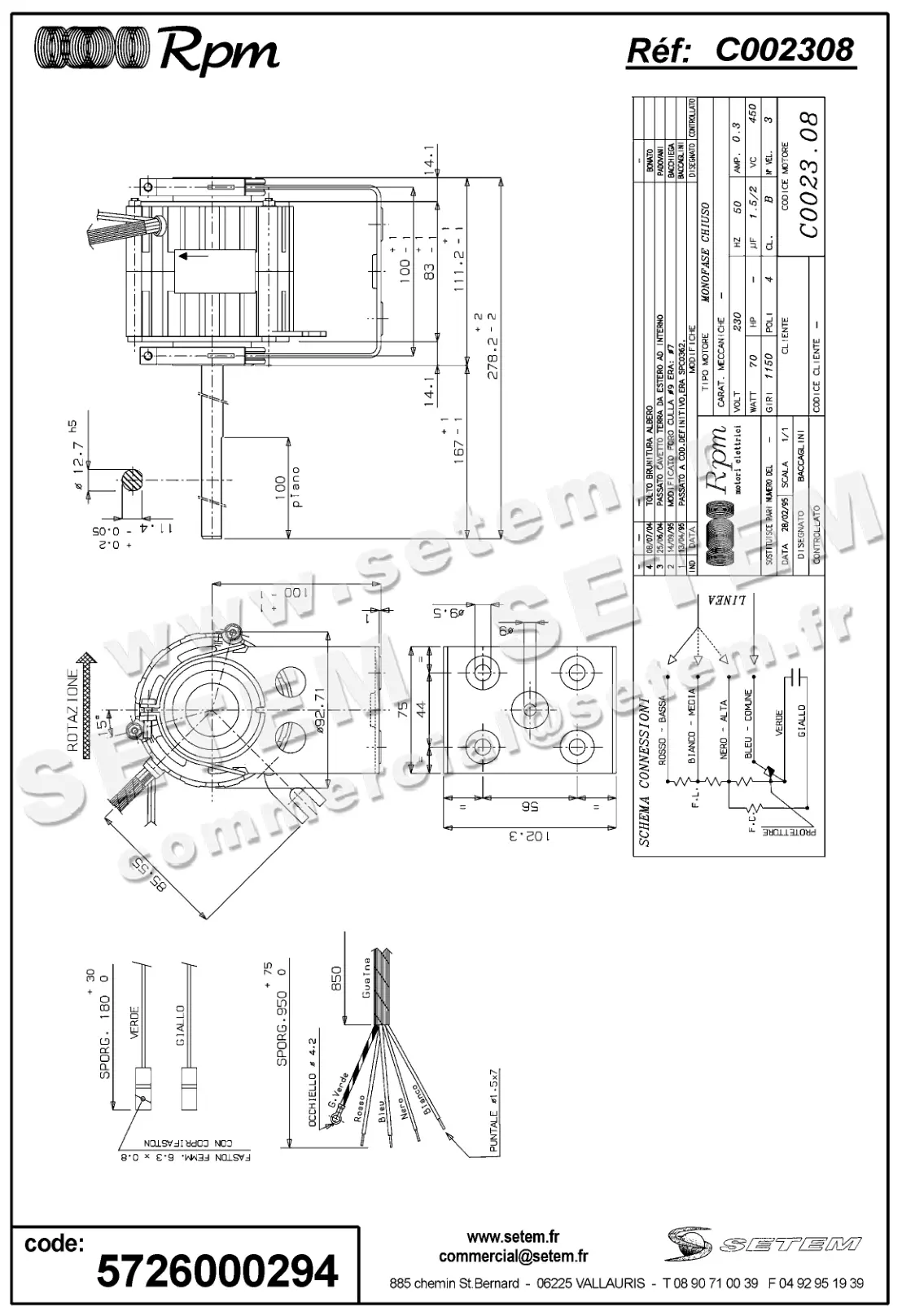 5726000294-MOTEUR RPM C002308