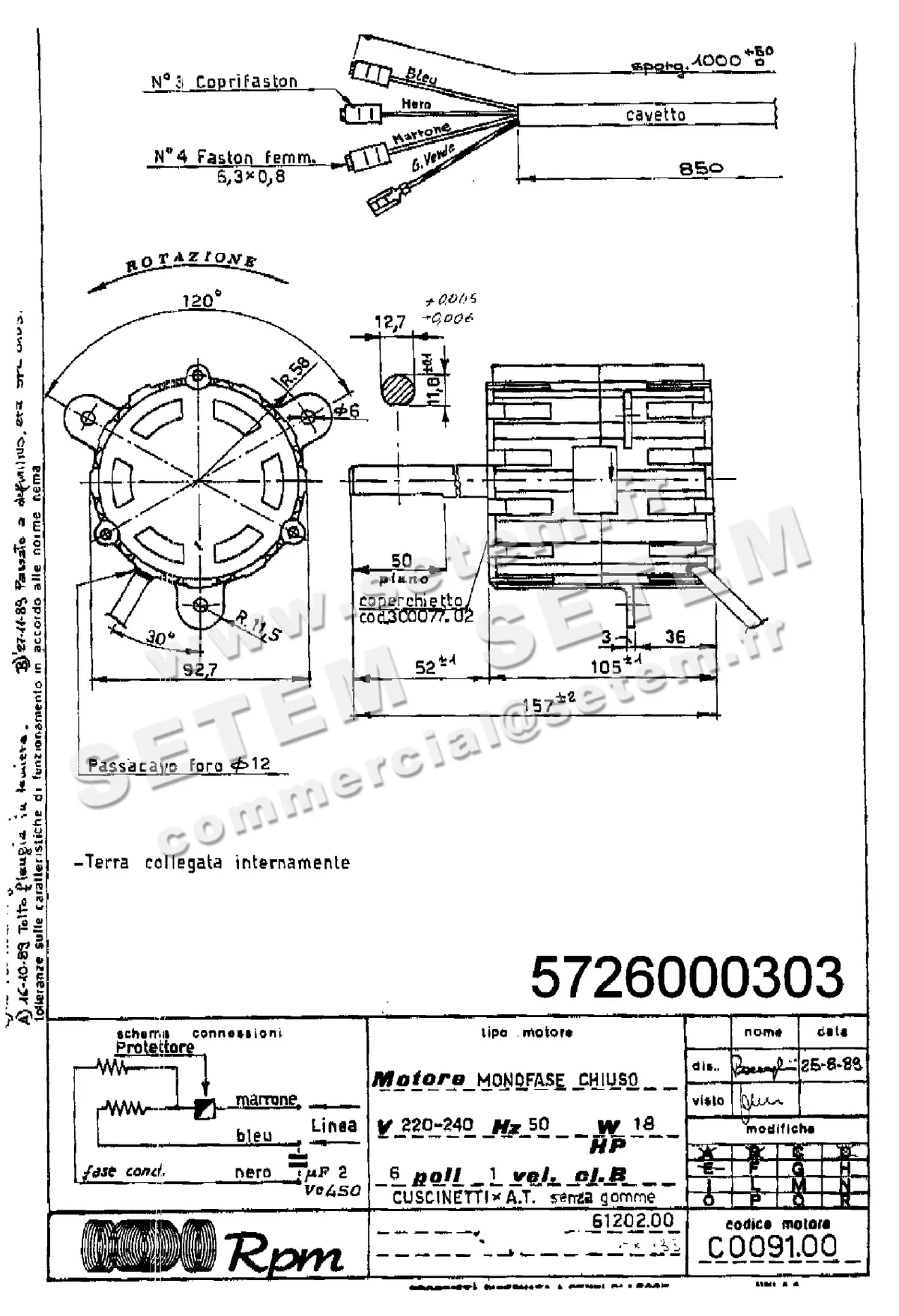 5726000303-MOTEUR RPM C009100 "6120200"