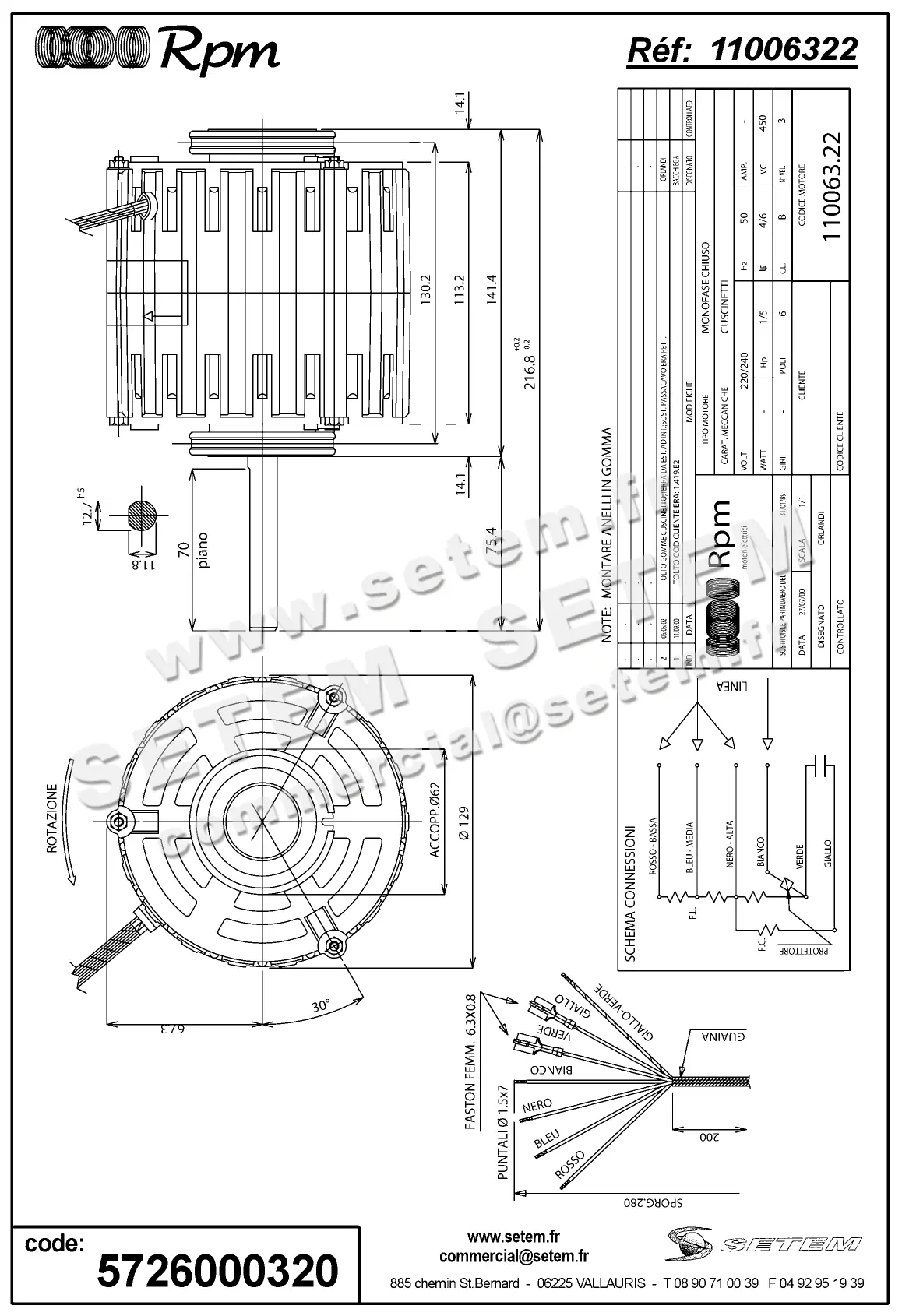 5726000320-MOTEUR RPM 11006322 2