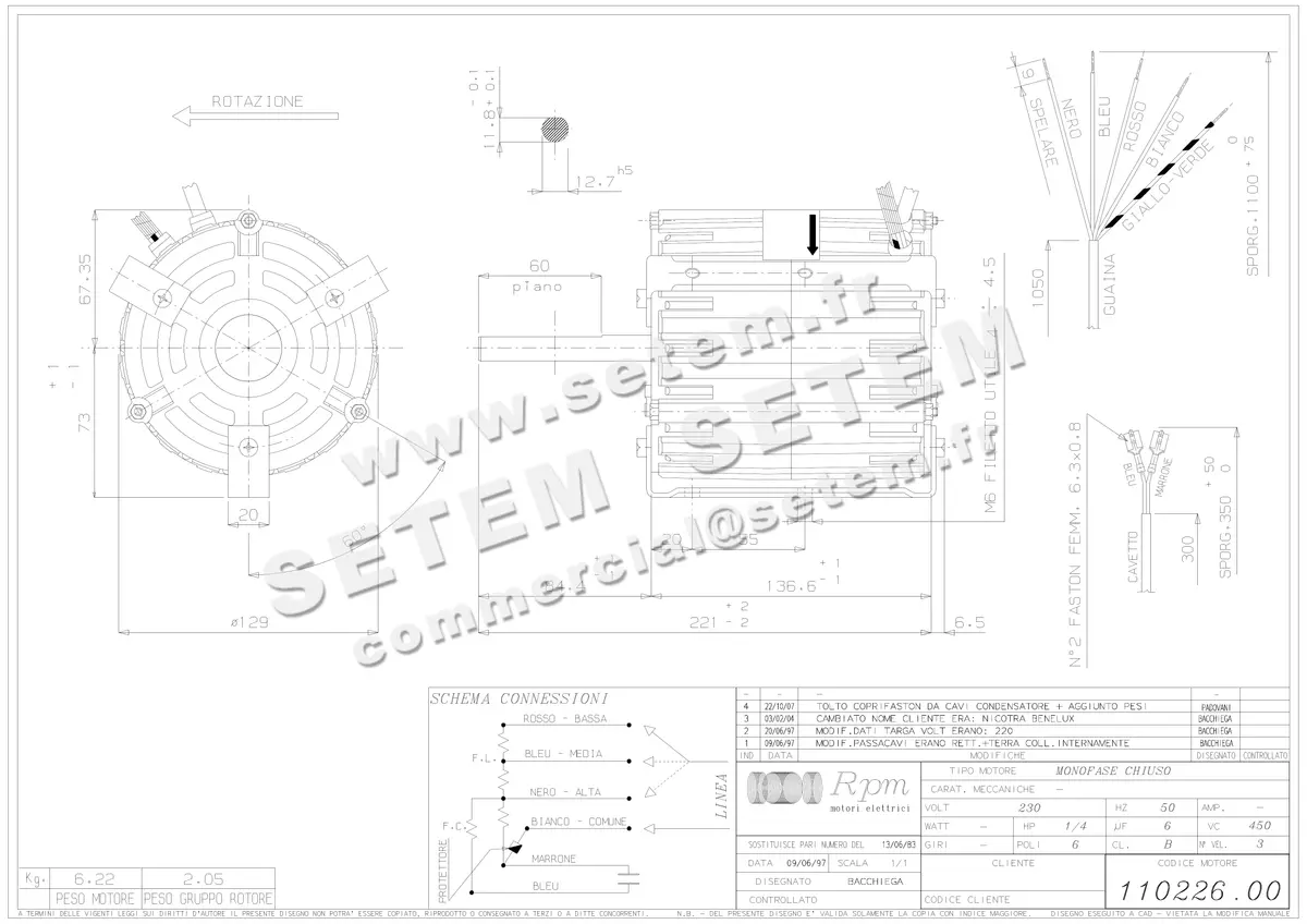 5726000334-MOTEUR RPM 11022600 "PB022697"
