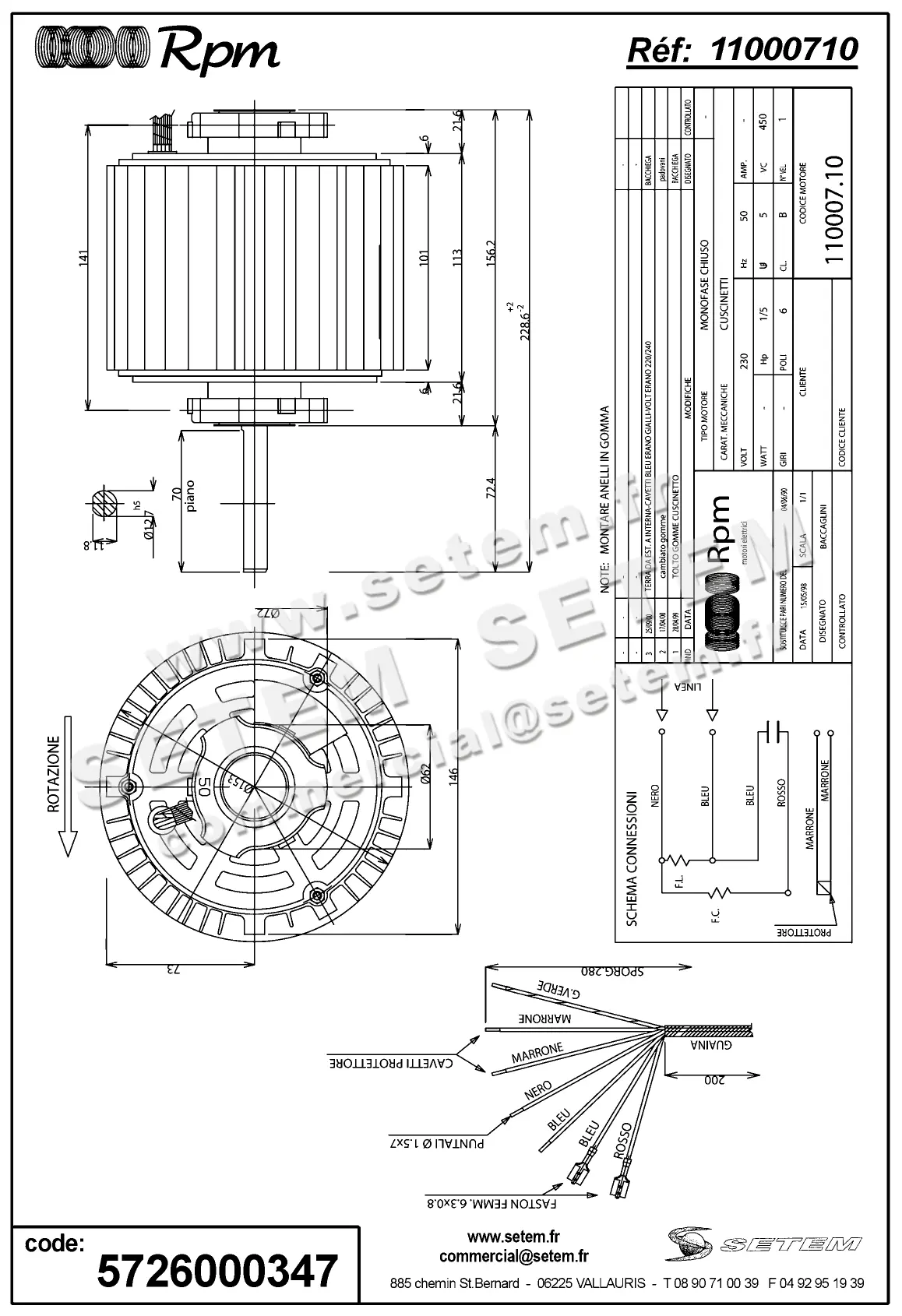 5726000347-MOTEUR RPM 11000710 2