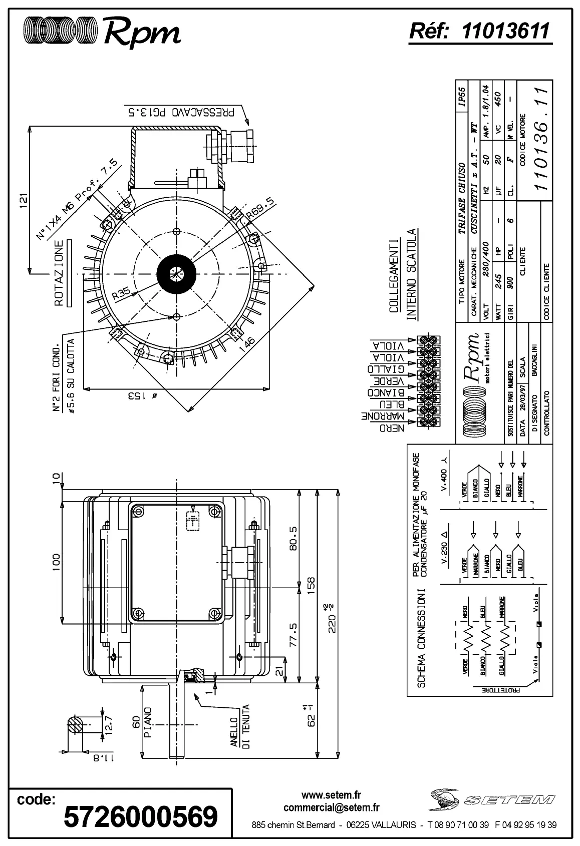 5726000569-MOTEUR RPM 11013611 2