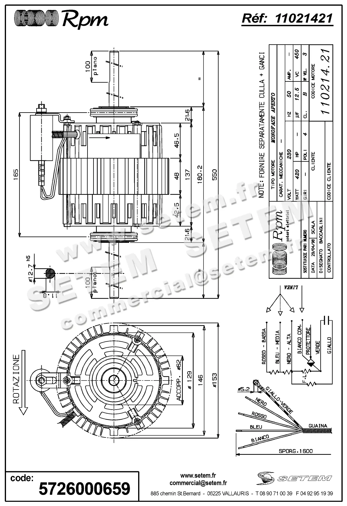 5726000659-MOTEUR RPM 11021421 2