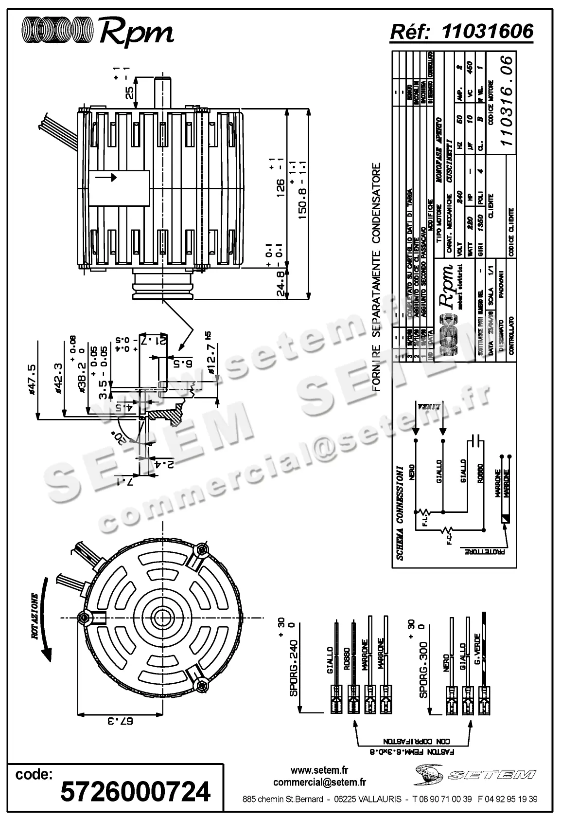 5726000724-MOTEUR RPM 11031606