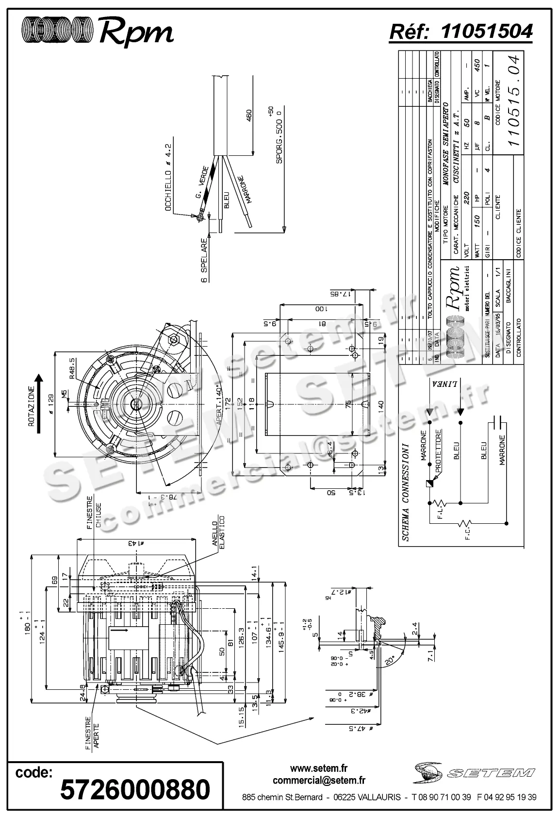 5726000880-MOTEUR RPM 11051504