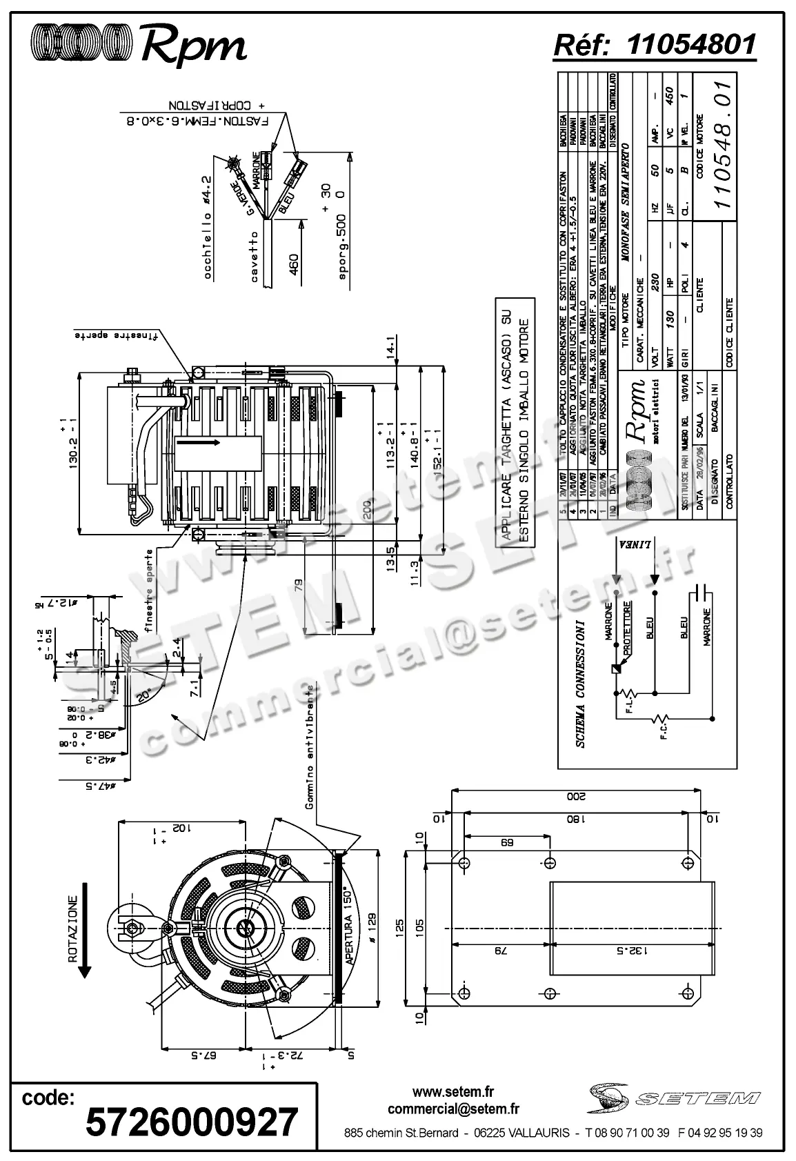 5726000927-MOTEUR RPM 11054801