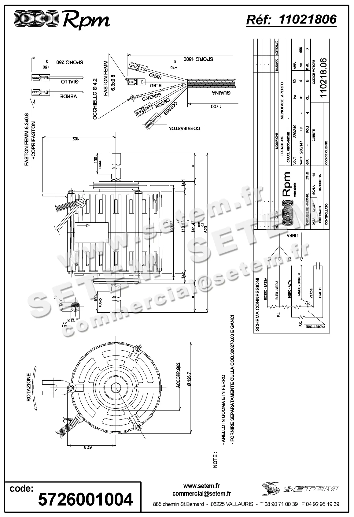 5726001004-MOTEUR RPM 11021806 2