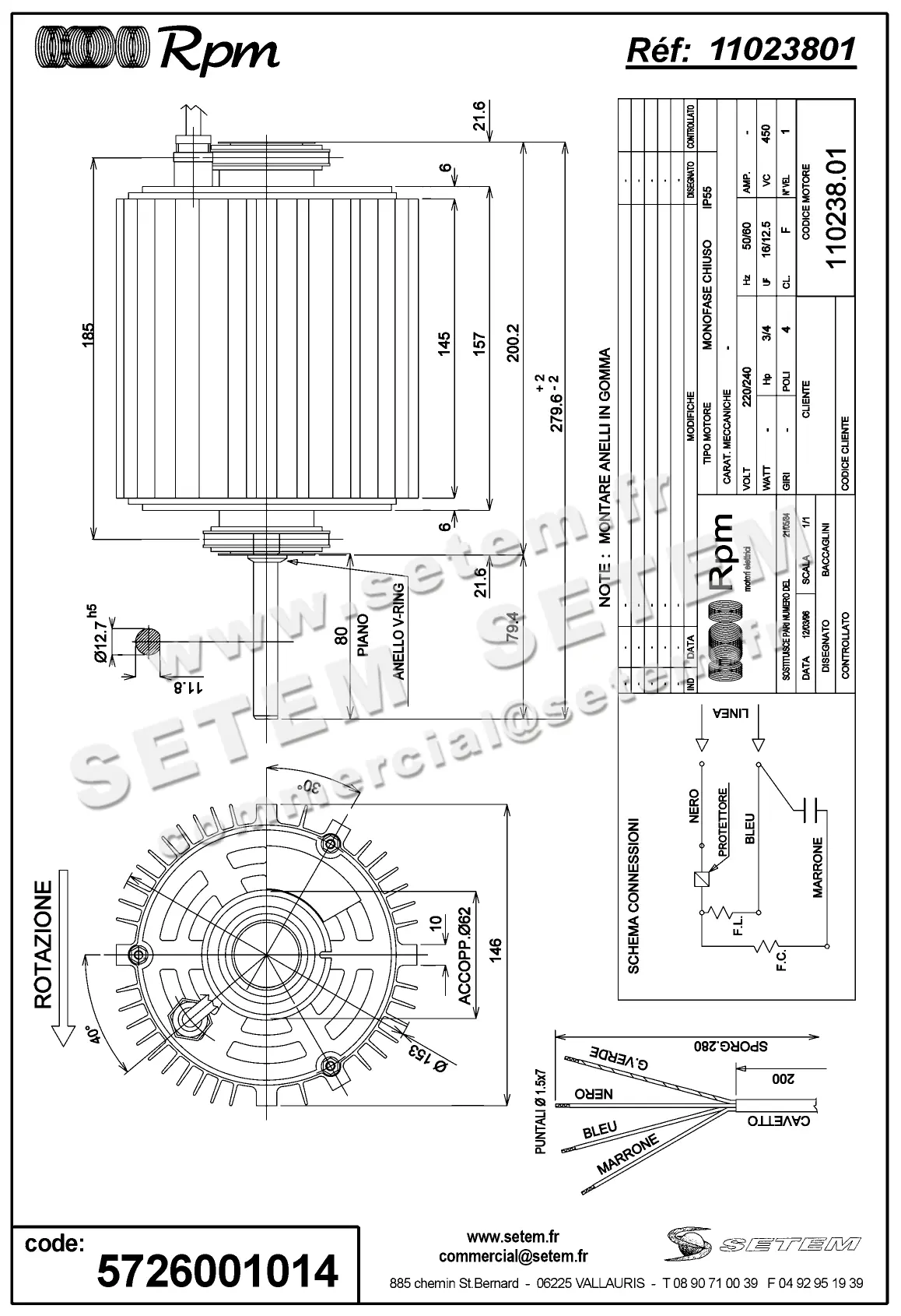 5726001014-MOTEUR RPM 11023801