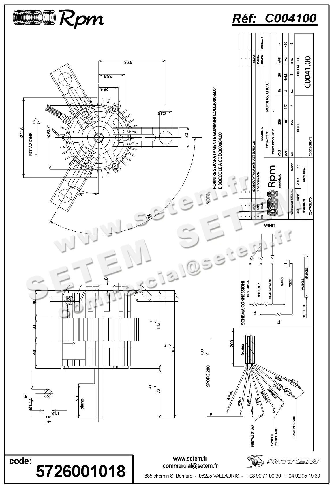 5726001018-MOTEUR RPM C004100 2