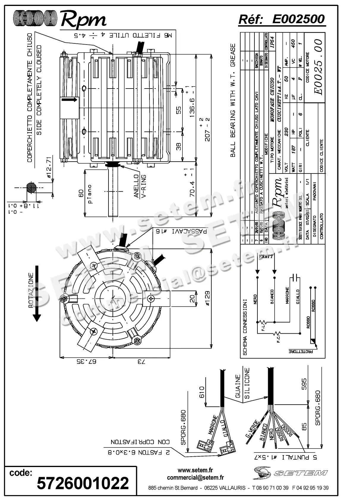 5726001022-MOTEUR RPM E002500 3