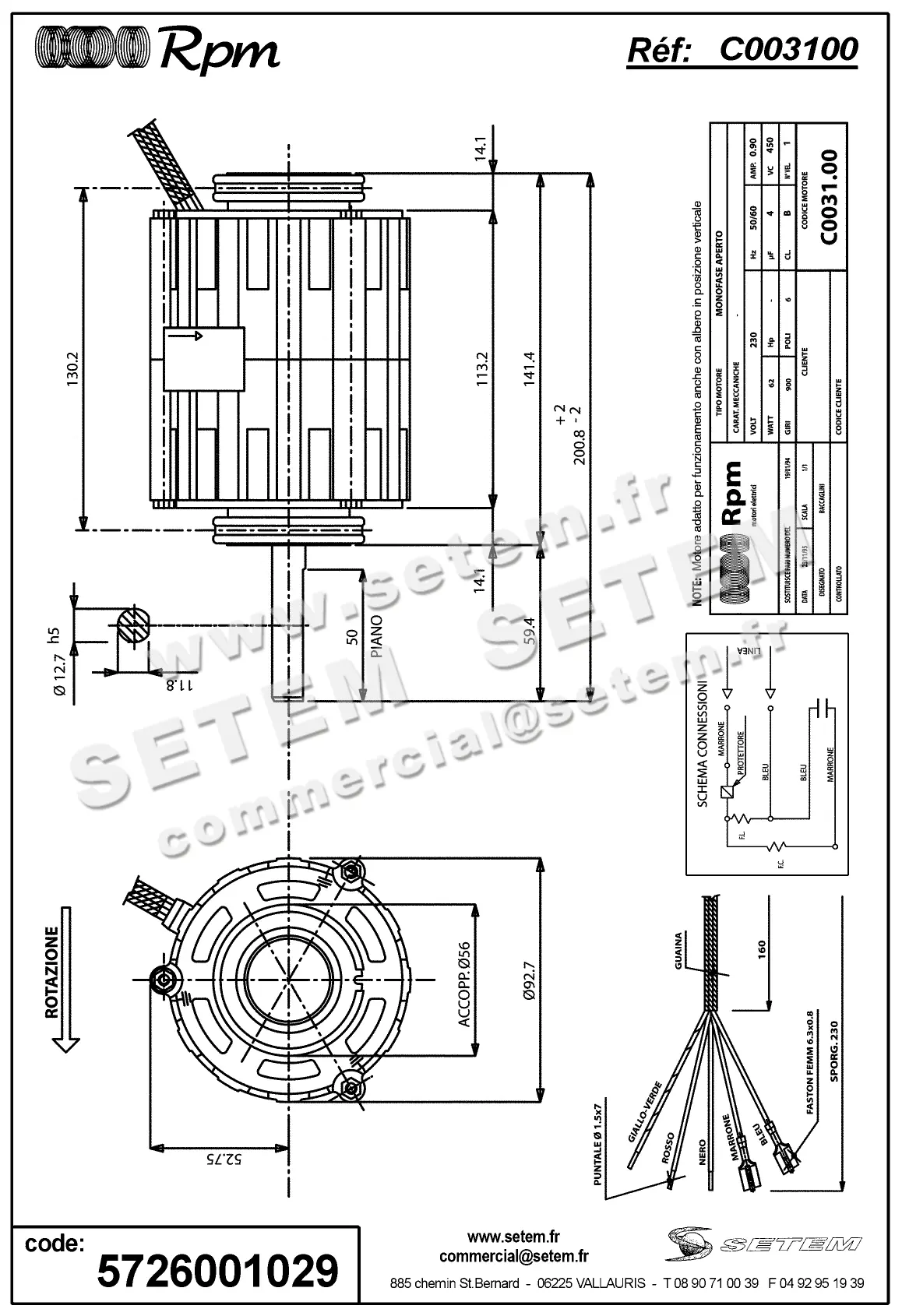 5726001029-MOTEUR RPM C003100 2