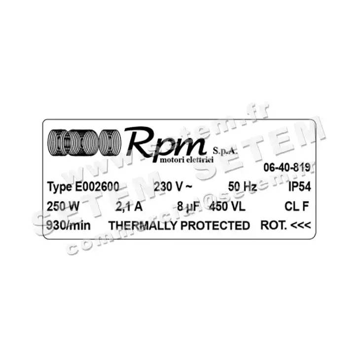 5726001032-MOTEUR RPM E002600 3