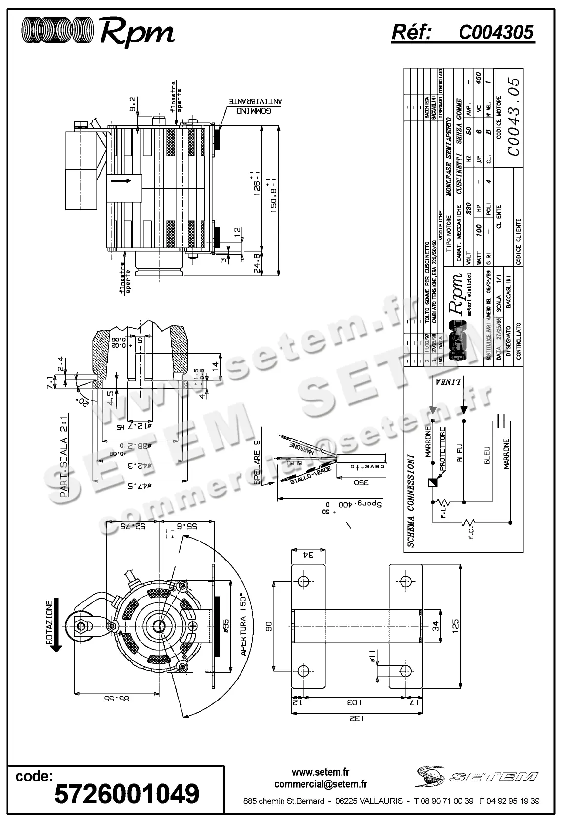 5726001049-MOTEUR RPM C004305