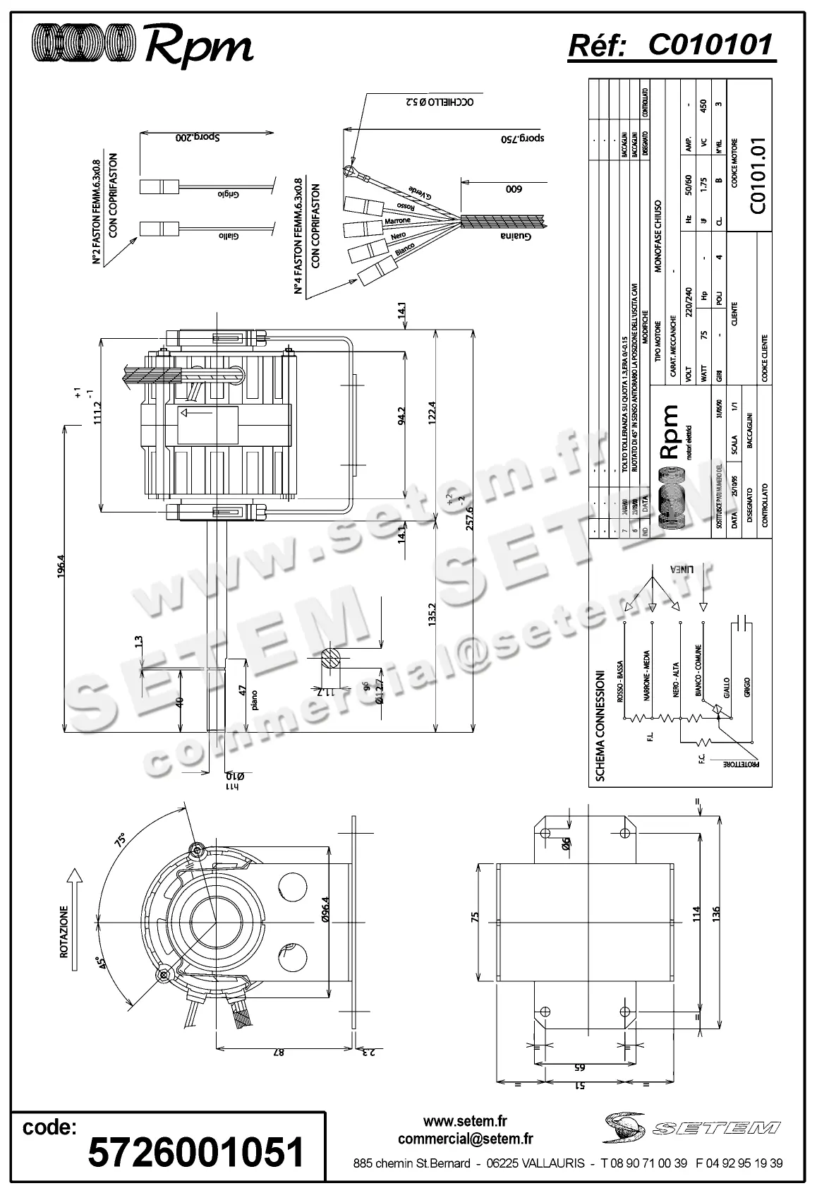 5726001051-MOTEUR RPM C010101 "823478630" 2