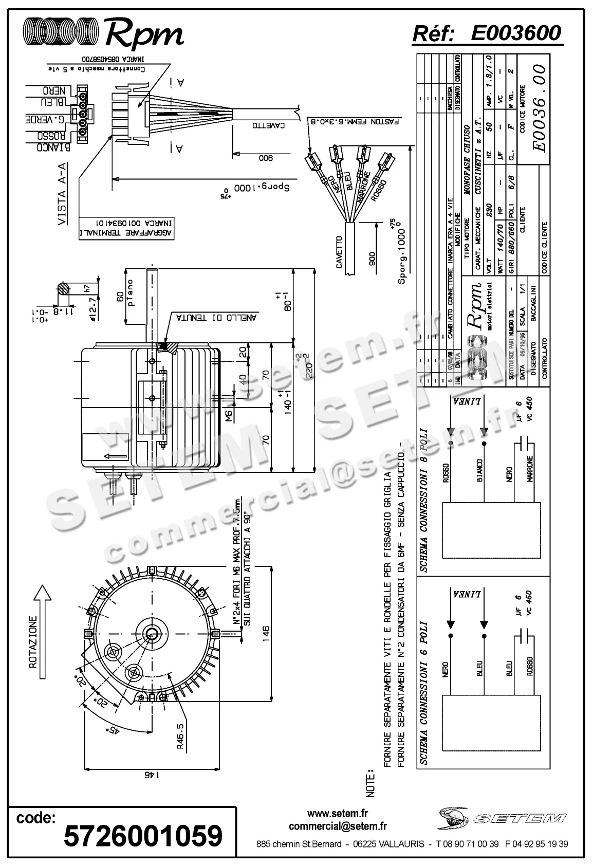5726001059-MOTEUR RPM E003600