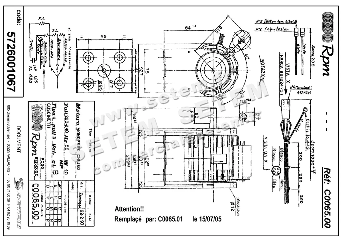 5726001067-MOTEUR RPM C006500