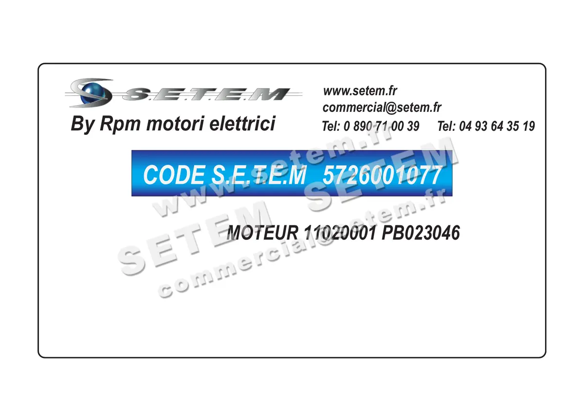 5726001077-MOTEUR RPM 11020001 "PB023046" 4