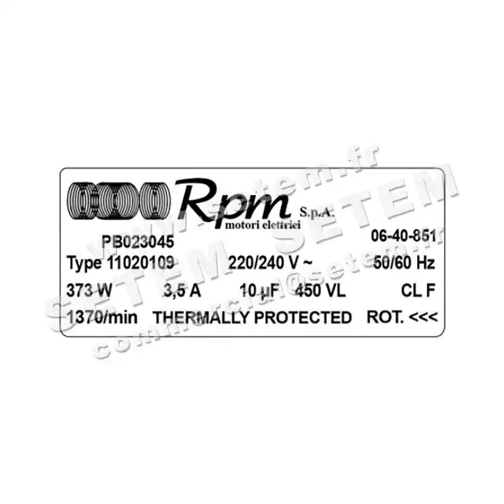 5726001128-MOTEUR RPM 11020109 "PB023045" 3