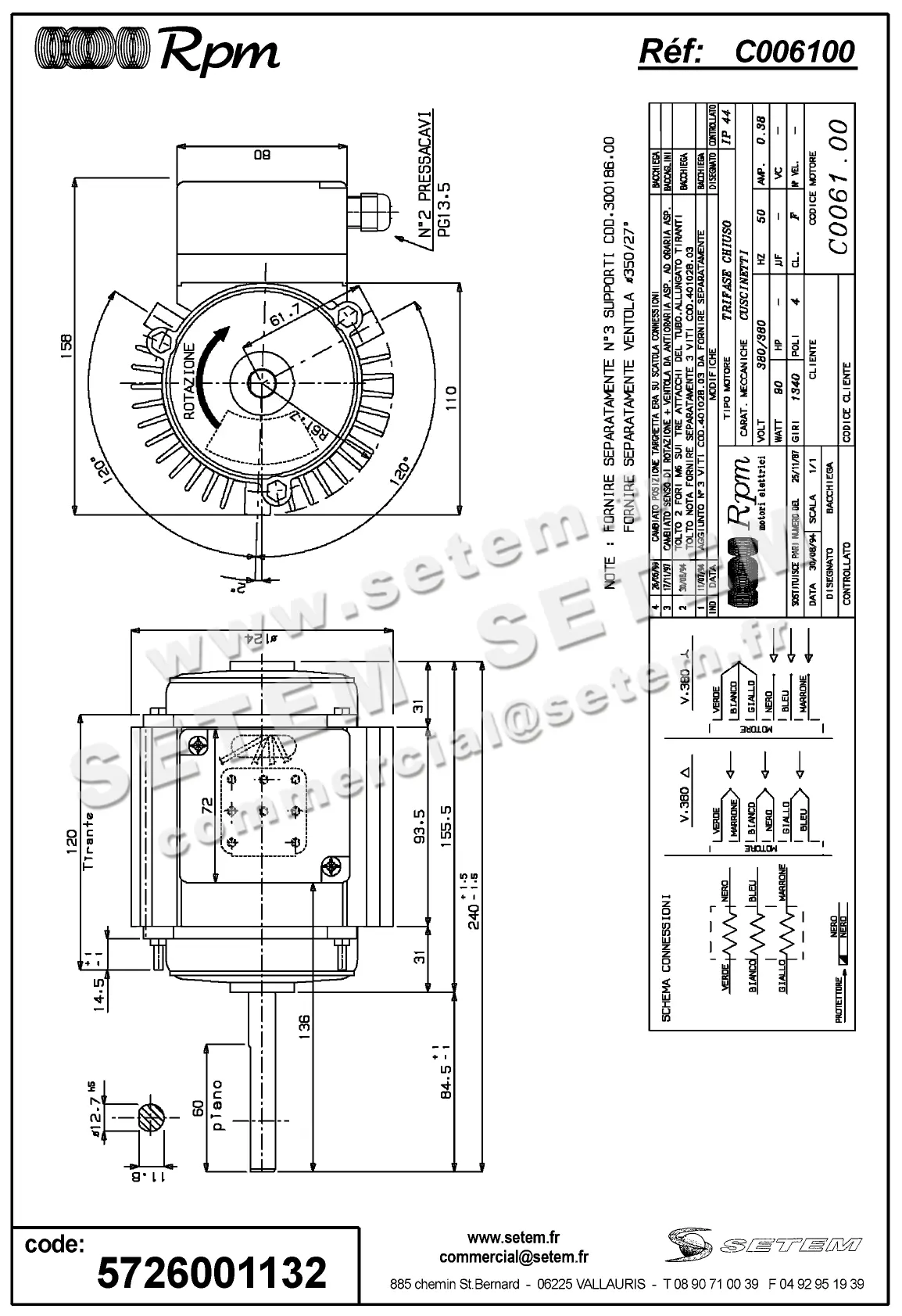 5726001132-MOTEUR RPM C006100 2