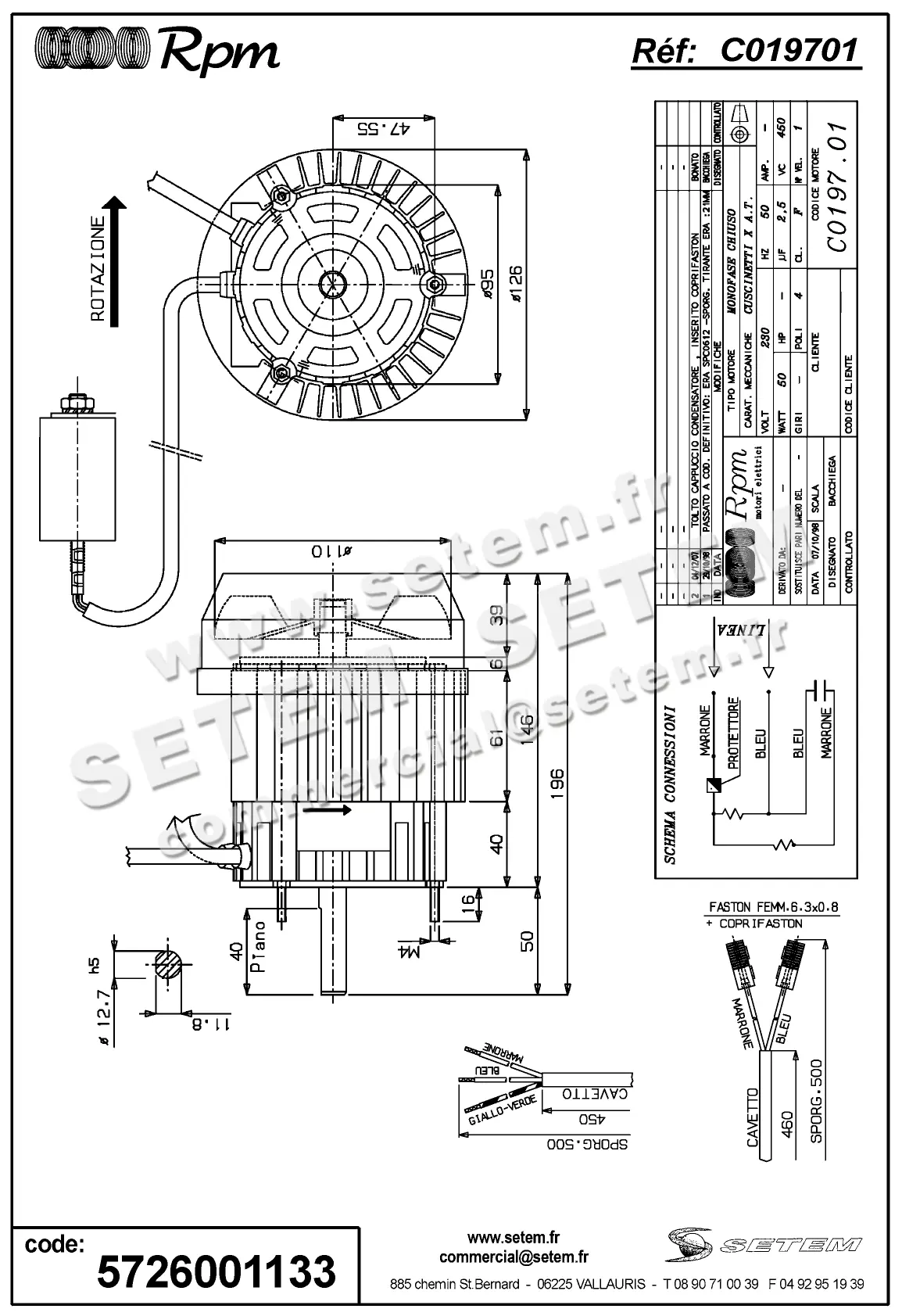 5726001133-MOTEUR RPM C019701 2