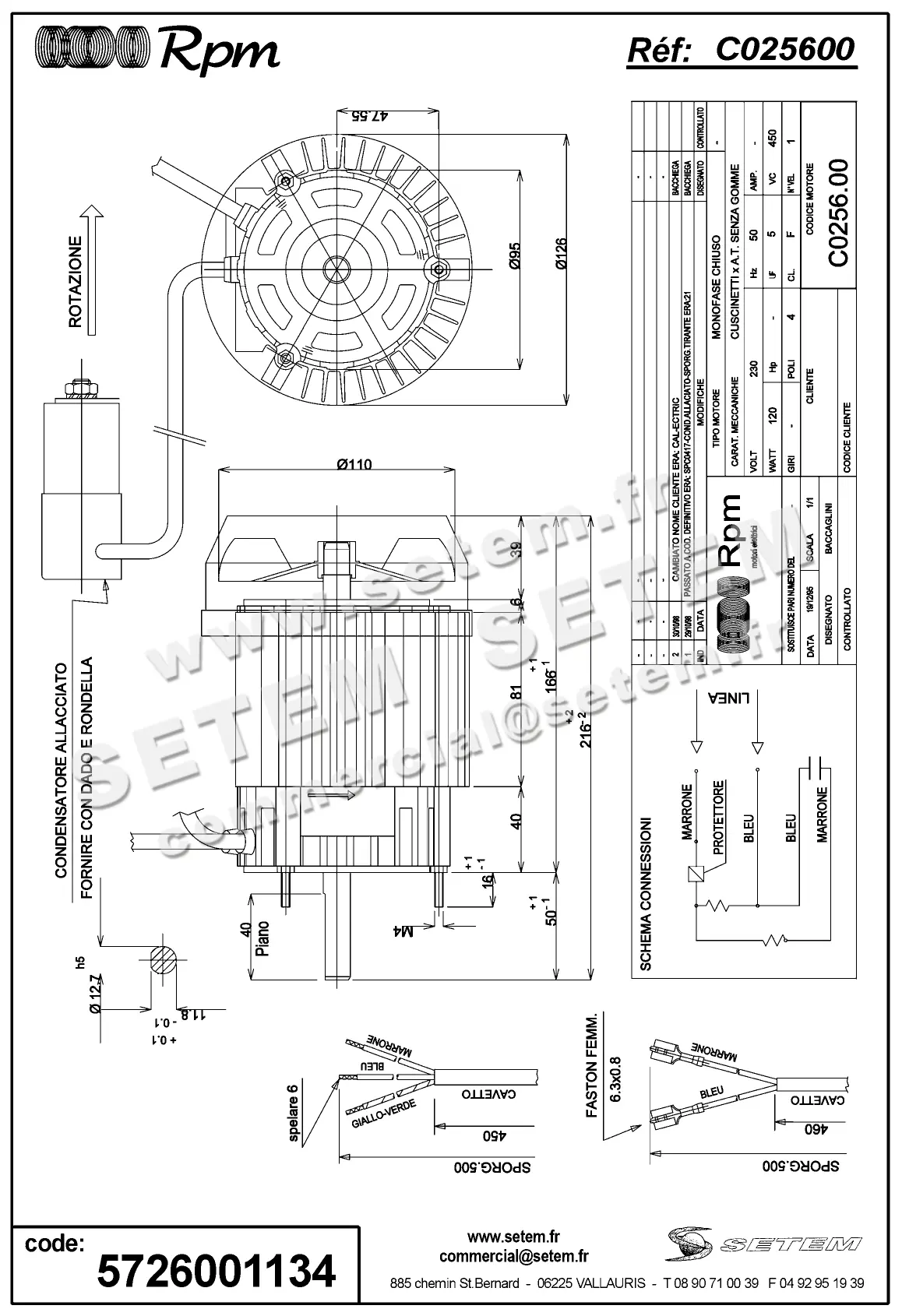 5726001134-MOTEUR RPM C025600 3