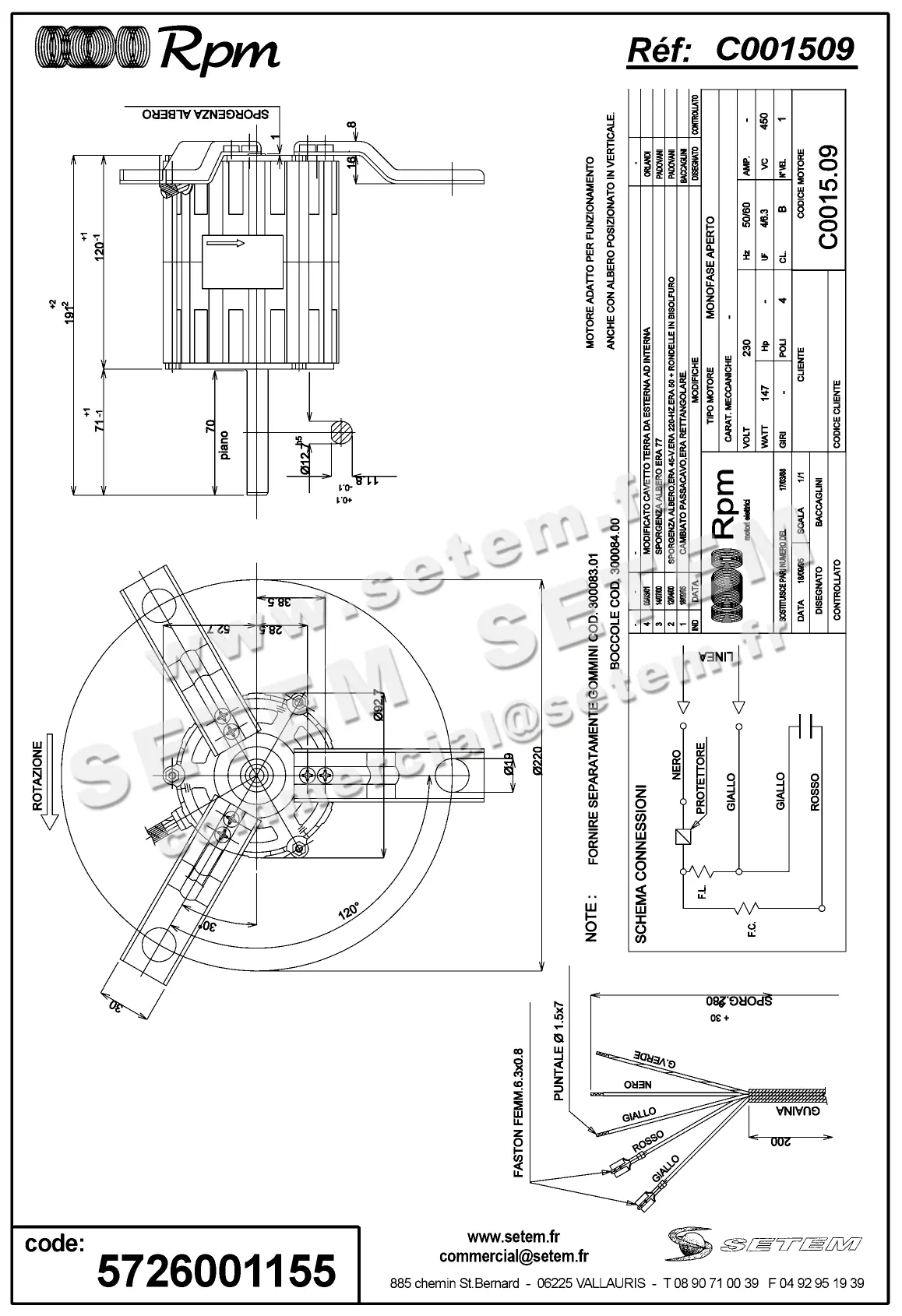 5726001155-MOTEUR RPM C001509 2