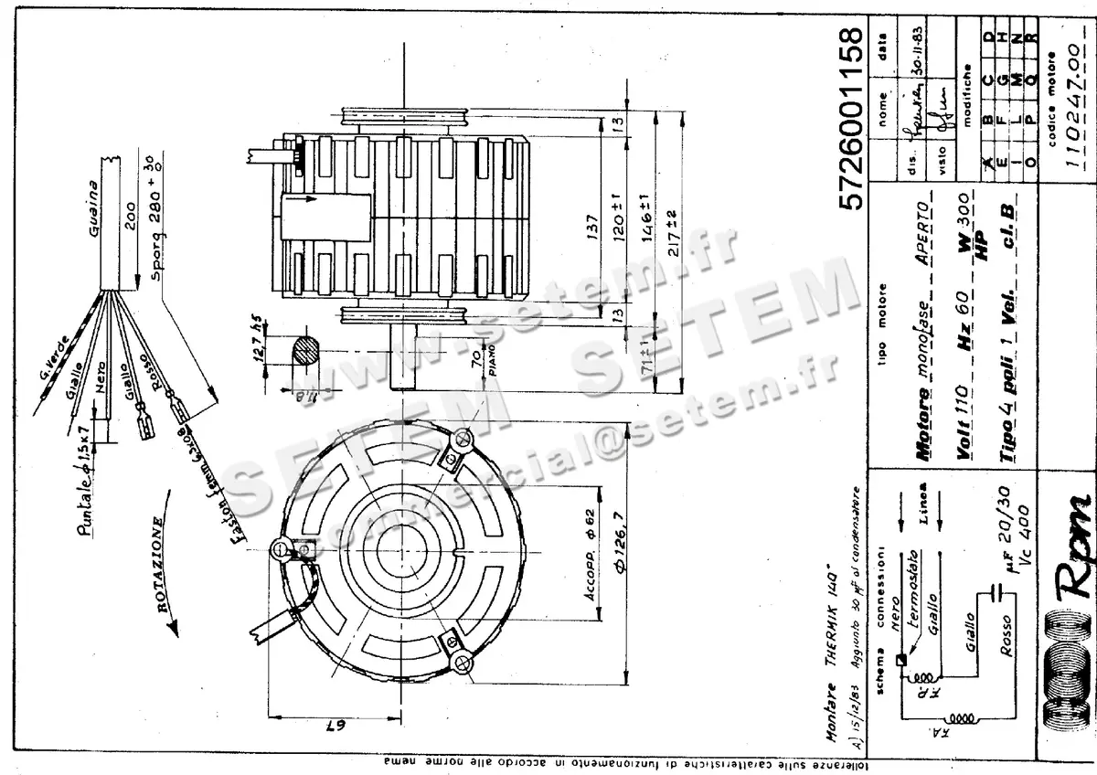 5726001158-MOTEUR RPM 11024700