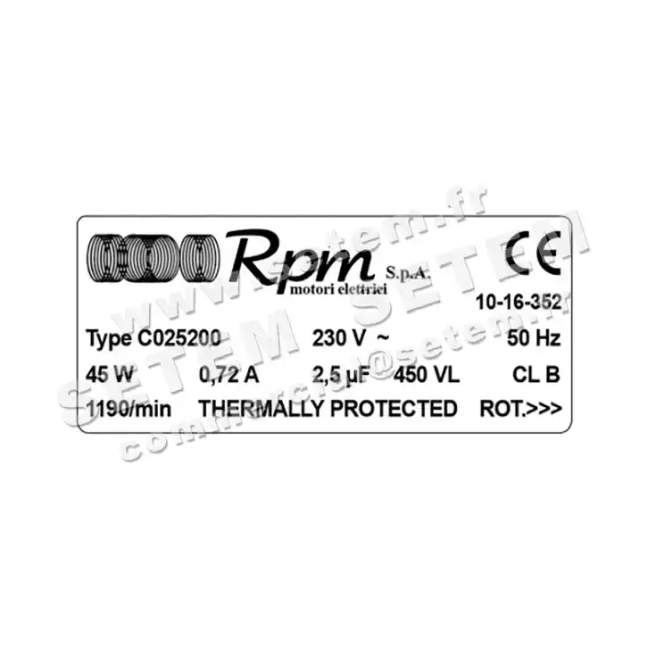 5726001199-MOTEUR RPM C025200 3