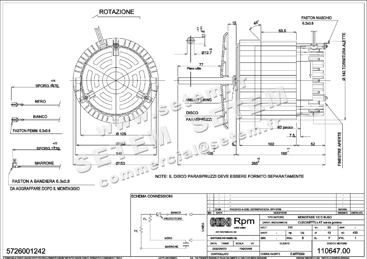 5726001242-MOTEUR RPM 11064700
