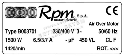 5726001262-MOTEUR RPM B003701 3