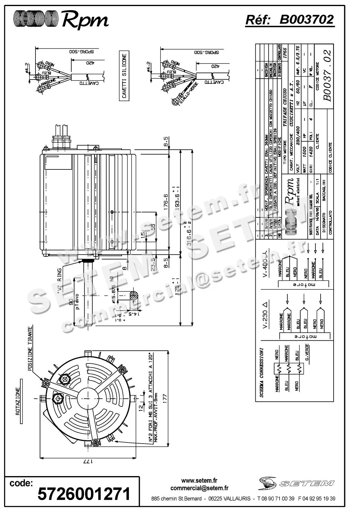 5726001271-MOTEUR RPM B003702 2