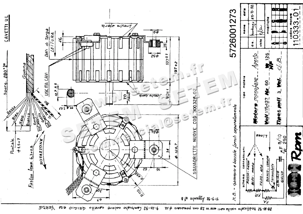 5726001273-MOTEUR RPM 11033301