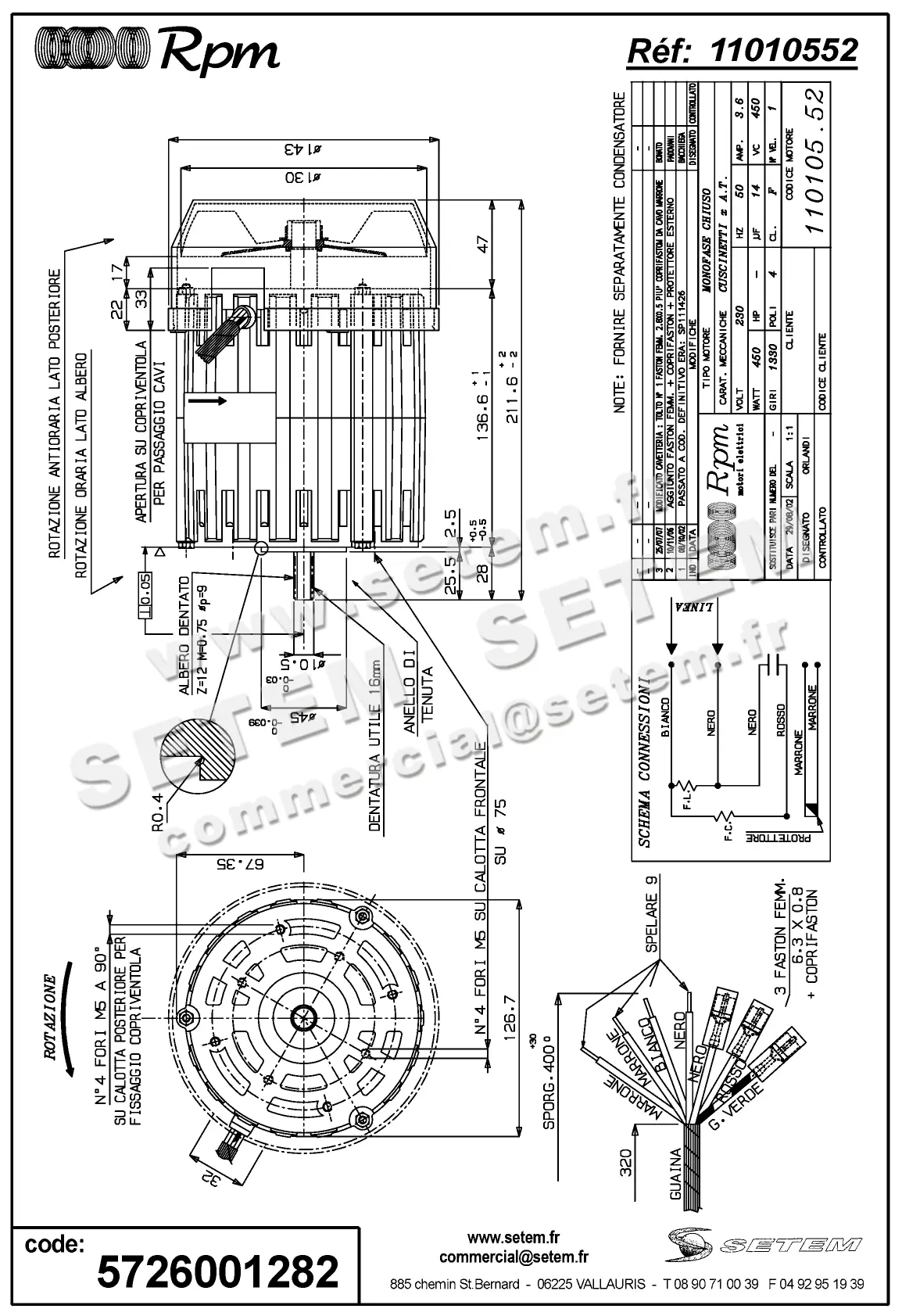 5726001282-MOTEUR RPM 11010552