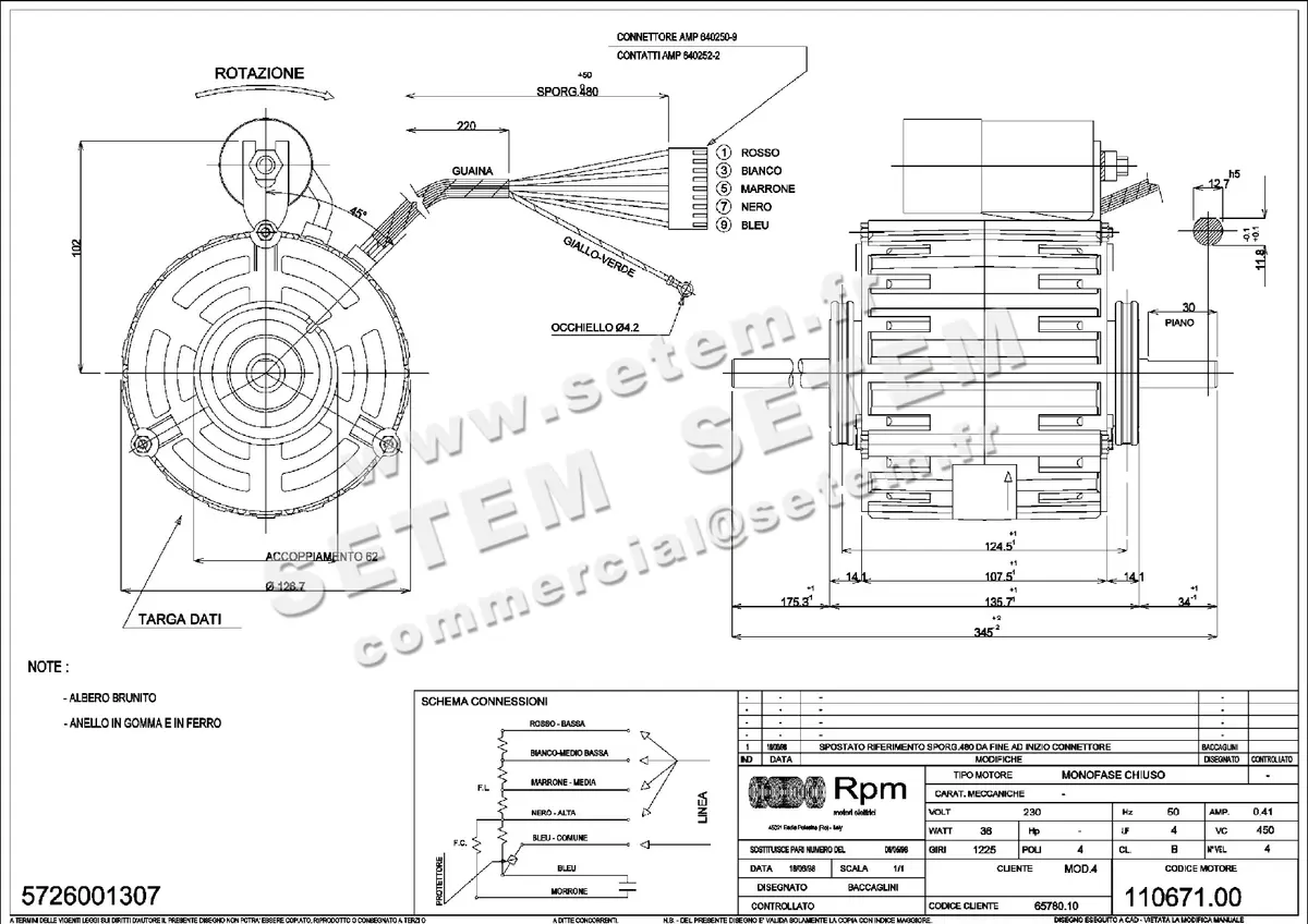 5726001307-MOTEUR RPM 11067100