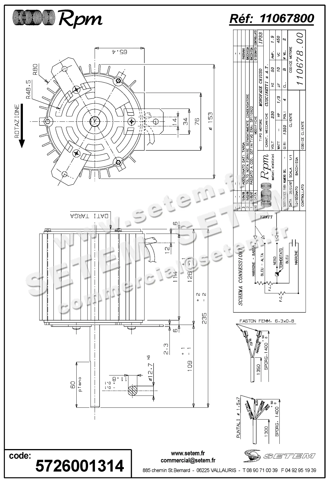5726001314-MOTEUR RPM 11067800