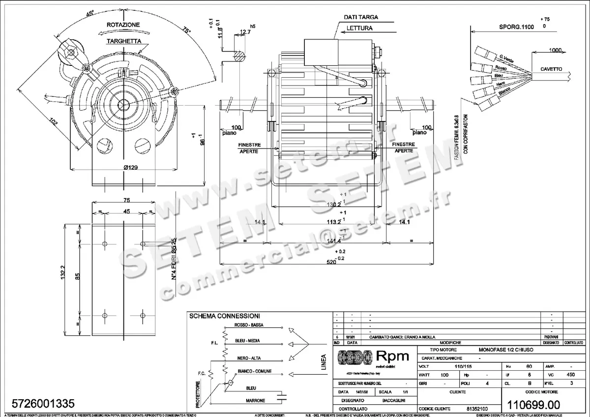 5726001335-MOTEUR RPM 11069900