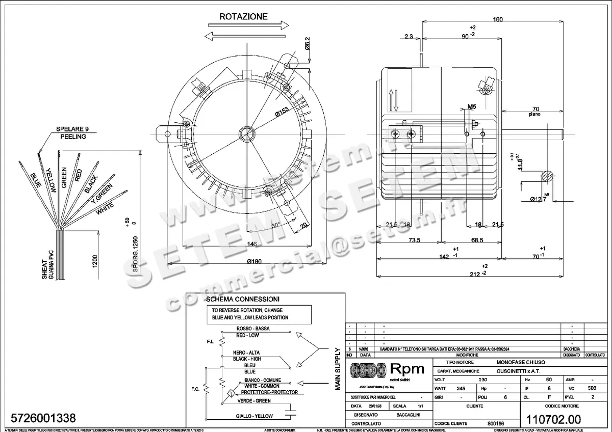 5726001338-MOTEUR RPM 11070200
