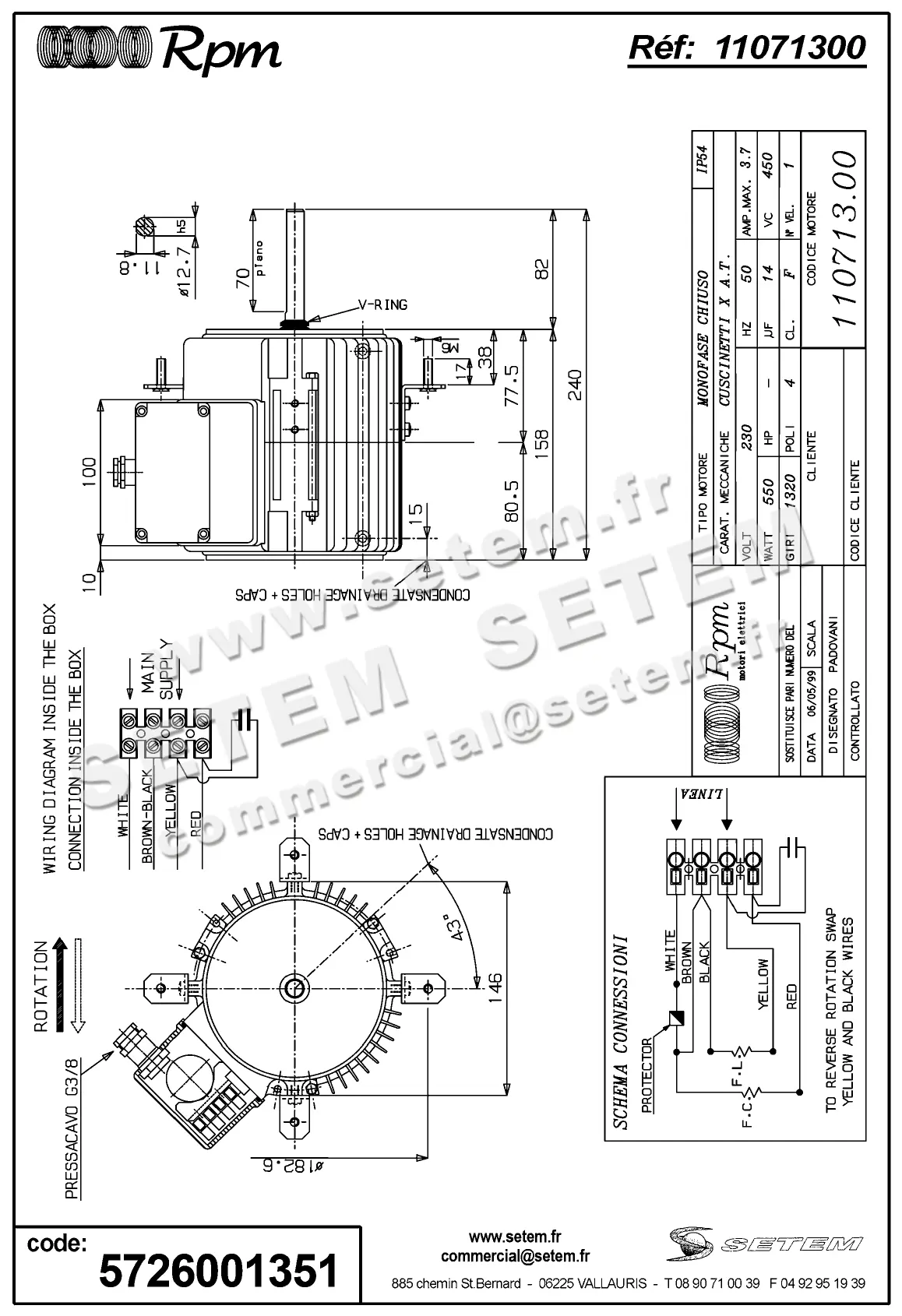 5726001351-VENTILATEUR RPM 11071300 2