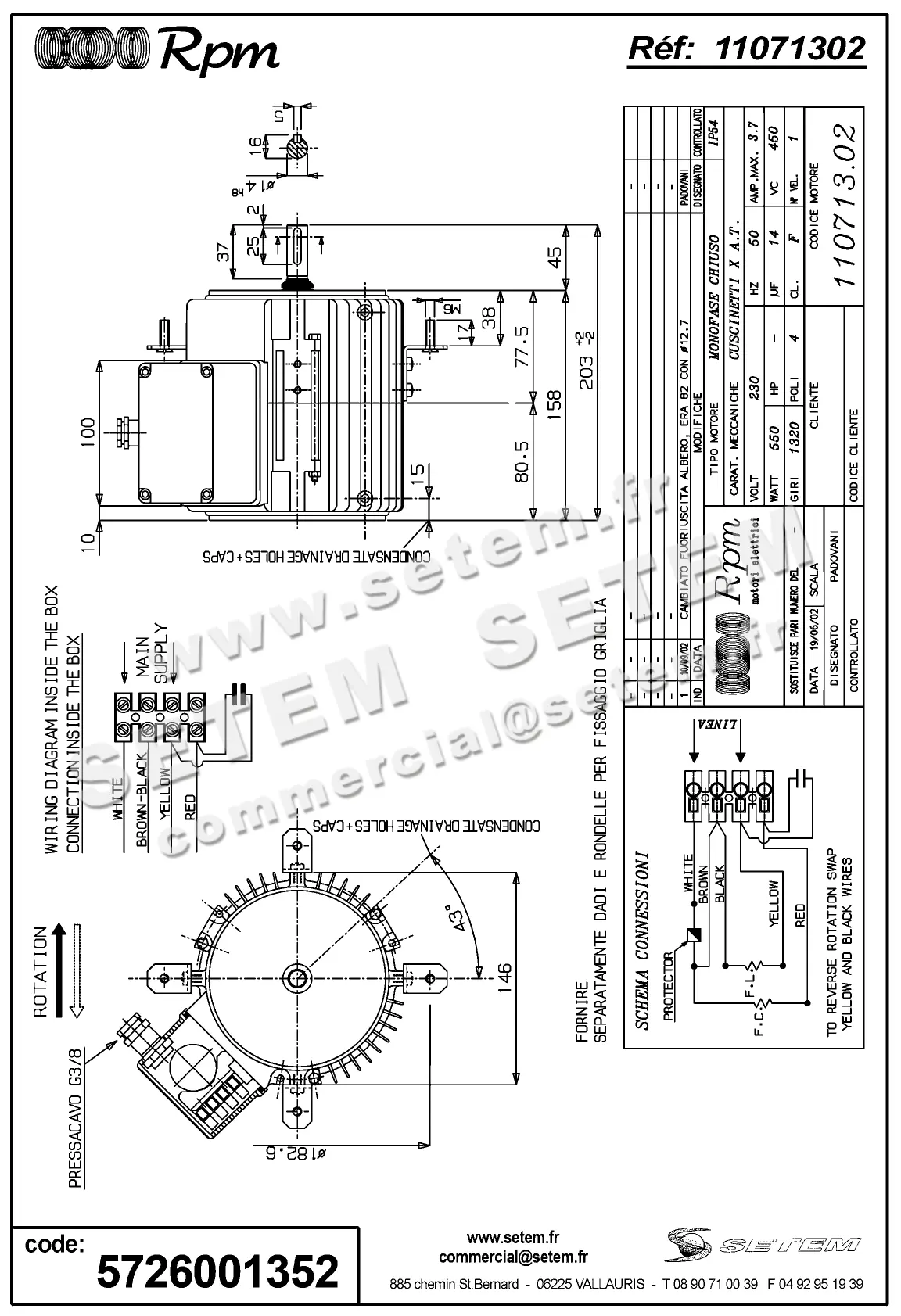 5726001352-MOTEUR RPM 11071302