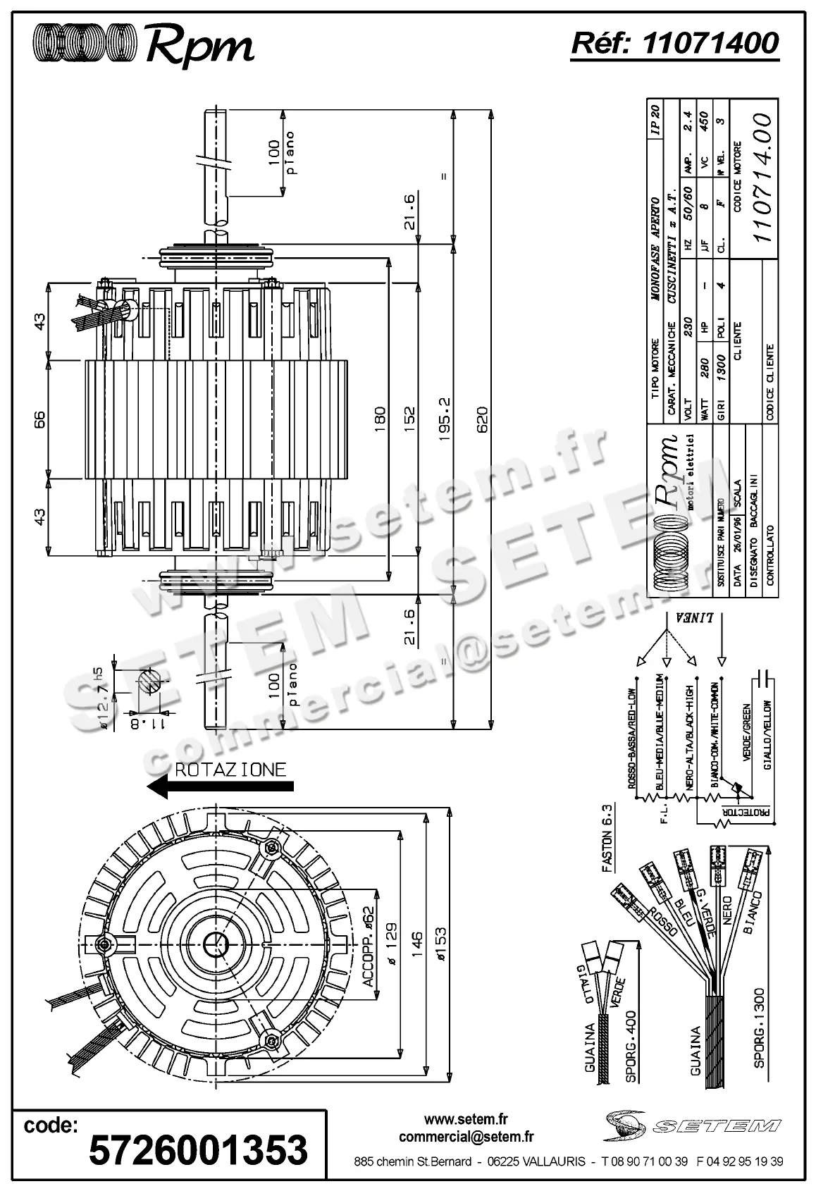 5726001353-MOTEUR RPM 11071400 2