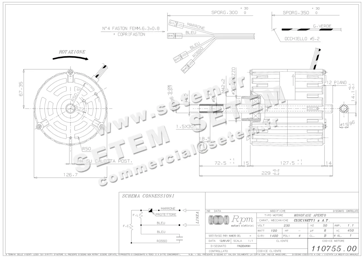 5726001394-MOTEUR RPM 11075500