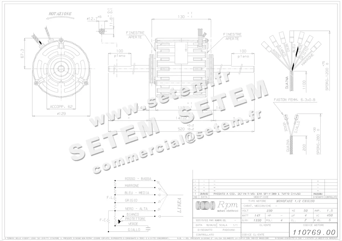 5726001404-MOTEUR RPM 11076900