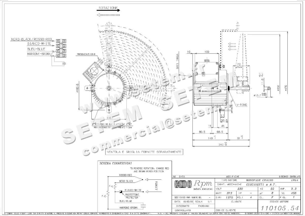 5726001413-MOTEUR RPM 11010554