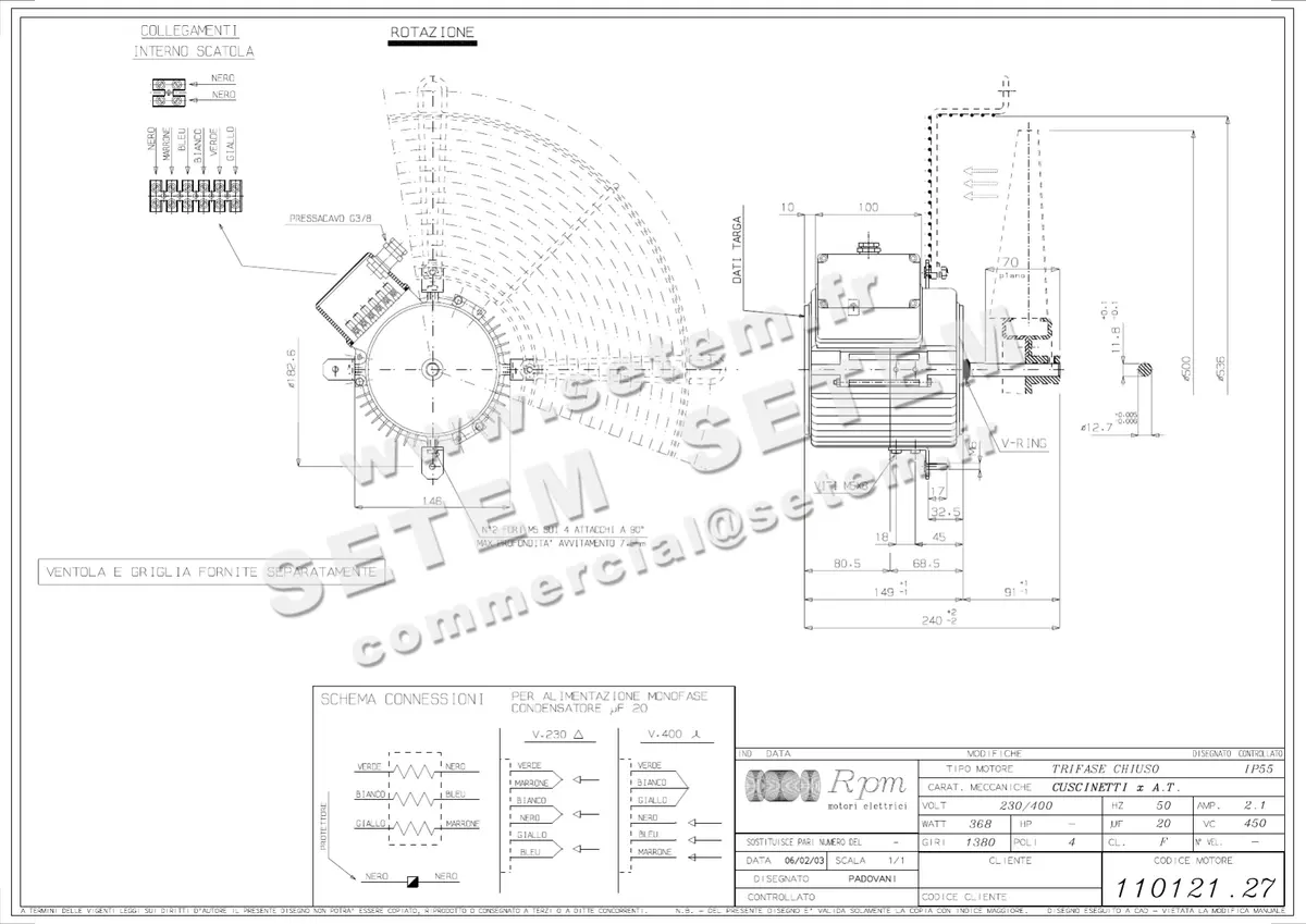 5726001414-MOTEUR RPM 11012127